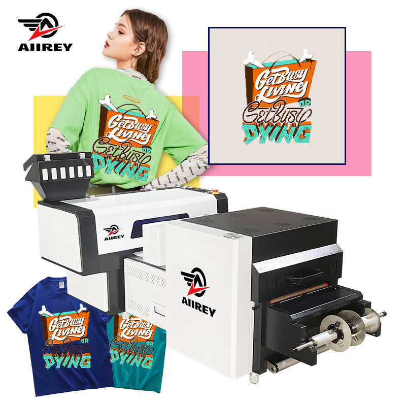 CMYK Epson I1600 ugello A3 DTF stampante apparecchio di riscaldamento frontale 135*70*68cm Area di copertura