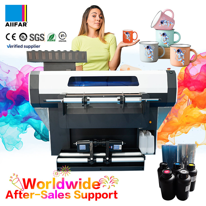 Produttività Stampante UV Dtf automatica Stampante UV digitale per ristorazione Stampa adesivi a cristallo